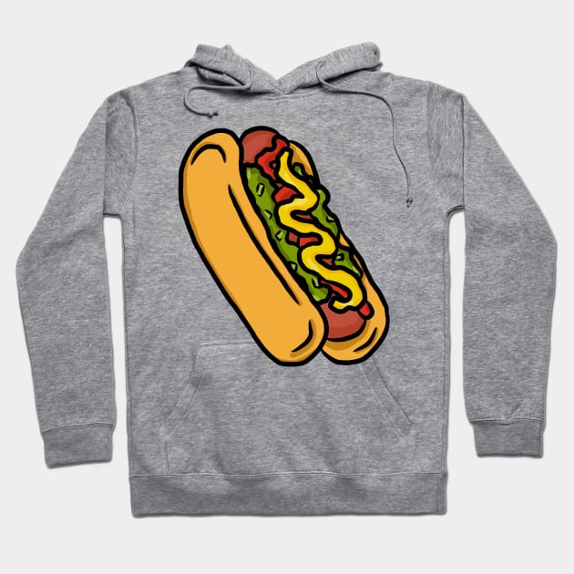 Hotdog Hoodie by RoserinArt